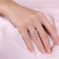 Infinity Triple Heart Ring in Sterling Silver