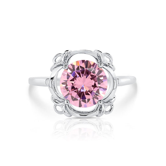Sterling Silver Birthstone Ring, 4 colors