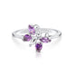 Sterling Silver Birthstone Butterfly Ring