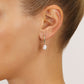 14k Yellow Gold Freshwater Pearl Dangle Earrings