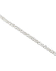 Sterling Silver Handmade Byzantine Rope Chain Bracelet. Unisex