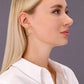 14k Yellow Gold Textured Hoop Earrings, The Spiral Collection