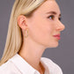 14k Yellow Gold Textured Hoop Earrings, The Spiral Collection