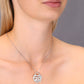 Sterling Silver Key to My Heart Charm Necklace