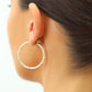 Sterling Silver Twisted Tricolor Hoop Earrings, 1.4 inch
