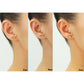 SET OF 3! 14k Yellow Gold Ball Stud Earrings with Screw Backings, Unisex