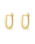 14K Yellow Gold Classic Huggie Hoop Earrings