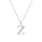 Sterling Silver Initial Charm Necklace, All Letters