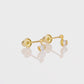 10k Yellow Gold Tiny Duck Stud Earrings