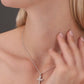 Sterling Silver Infinity Cross Charm Necklace