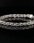 Byzantine Chain Bracelet in , Lobster Lock, 8.75" Unisex in Sterling Silver