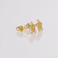10k Yellow Gold Star Stud Earrings