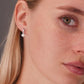 Sterling Silver Solitaire Dangle Stud Earrings