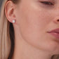 Sterling Silver Halo Stud Earrings