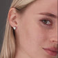 Sterling Silver Heart Stud Earrings, 1004