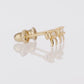 10K Yellow Gold Dainty Bow Stud Earrings