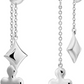 Poker Sign Dangle Earrings In 925 Sterling Silver
