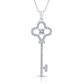 Key Necklace in Sterling Silver