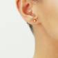 14k Rose Gold Ball Stud Earrings with Butterfly Pushbacks