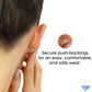 Pure Sterling Silver Solitaire Stud Earrings