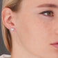 Sterling Silver Small Heart Stud Earrings, 1009