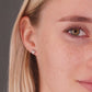 Sterling Silver Tiny Triangle Stud Earrings