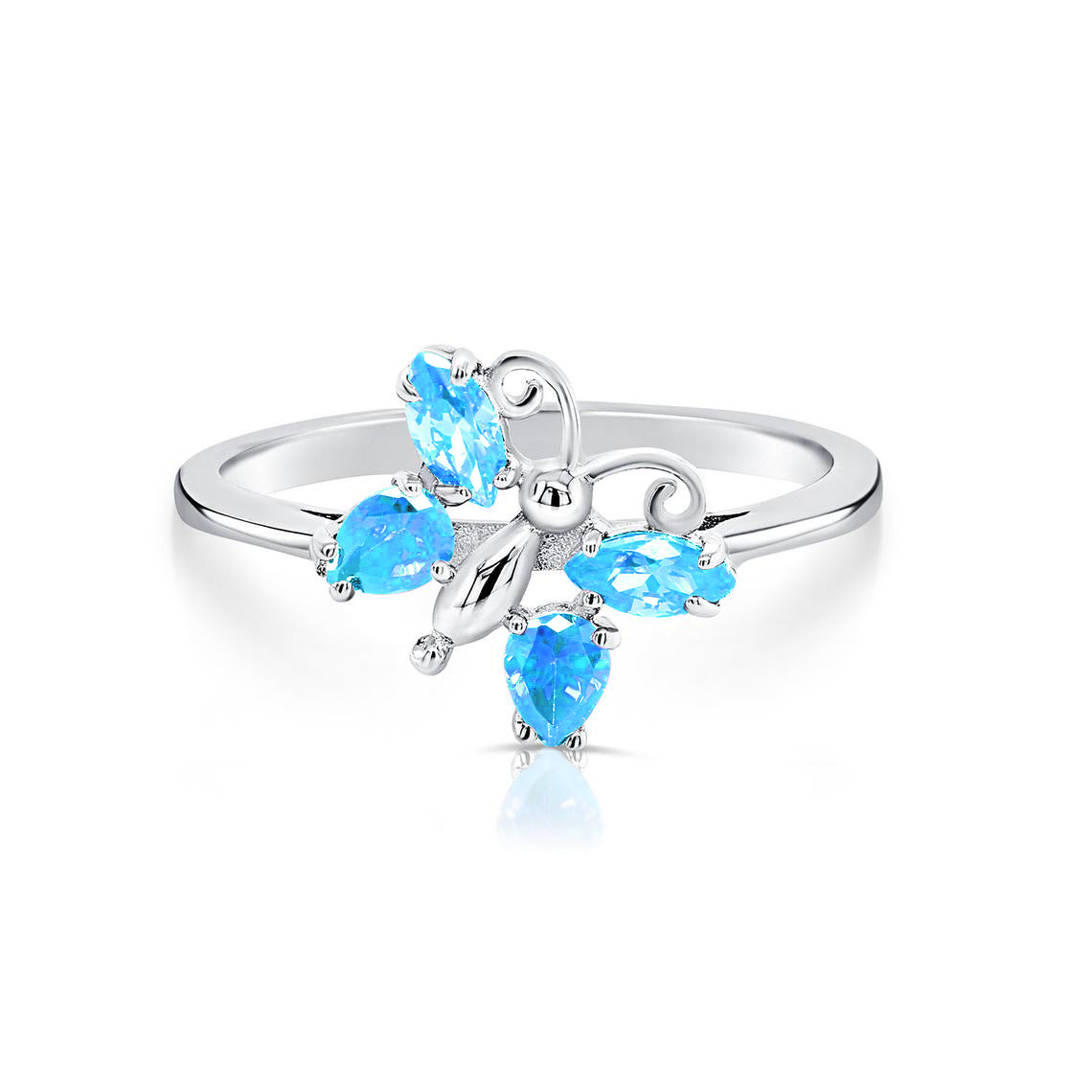 Butterfly birthstone deals ring