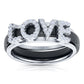 Sterling Silver Double LOVE Ring, 2 Rings in 1