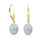 14k Gold Freshwater Pearl Dangle Earrings