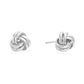 14k Gold Polished Love Knot Stud Earrings, 7mm