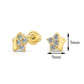 10k Yellow Gold Tiny Star Stud Earrings