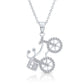 Sterling Silver Bicycle Charm Necklace