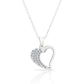 Sterling Silver Open Heart Necklace