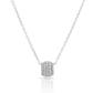 Sterling Silver Small Sparkle Ball Charm Necklace