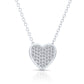Sterling Silver Classic Heart Charm Necklace
