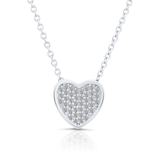 Sterling Silver Classic Heart Necklace