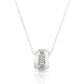 Sterling Silver Round Charm Necklace