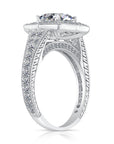 Sterling Silver Royal Square Solitaire Engagement Ring