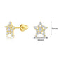 10k Yellow Gold Star Stud Earrings