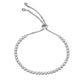 Sterling Silver Elegant Tennis Bracelet, Adjustable