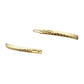 14k Yellow Gold Tornado Diamond Cut Flexible Bangle