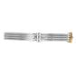 Sterling Silver Fancy Two-tone Hinged Buckle Bracelet