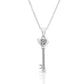 Sterling Silver Key to My Heart Charm Necklace