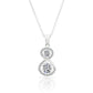 Sterling Silver Figure Eight Infinity Charm Necklace