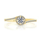 14K Gold Spiral Engagement Style Ring