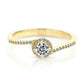 14K Gold Spiral Engagement Style Ring