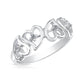 Sterling Silver Eternal Heart Ring, Love and Friendship