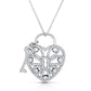 Sterling Silver Key to My Heart Charm Necklace