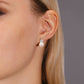 Sterling Silver Pearl Flower Stud Earrings