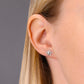 Plain Star Shape Stud Earrings in Sterling Silver